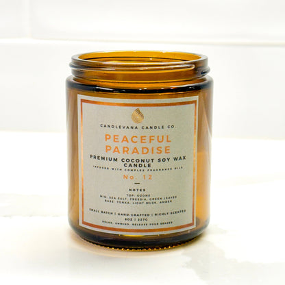 PEACEFUL PARADISE CANDLE - 8 oz. - Candlevana