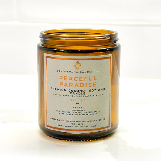 PEACEFUL PARADISE CANDLE - 8 oz. - Candlevana