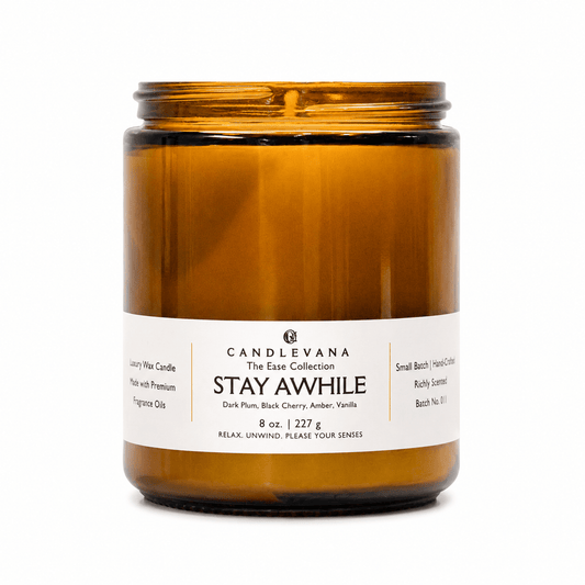 STAY AWHILE - 8 oz. - Candlevana