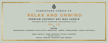 Load image into Gallery viewer, RELAX AND UNWIND CANDLE - Candlevana
